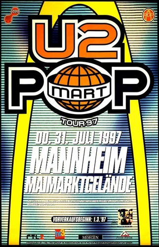Poster originale 1997 pop - u2,