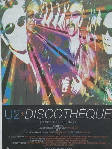 Poster pubblicitario - u2,