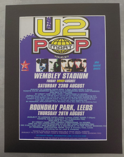 Pop 1997 tour promo - u2, uk