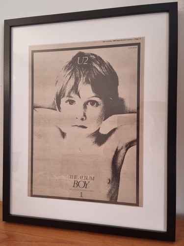 Original framed promo - u2, ad