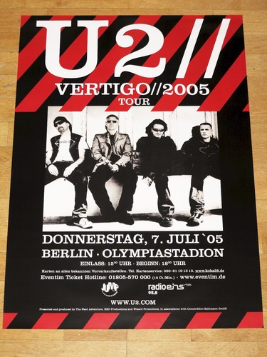 Promo poster vertigo tour - promo,